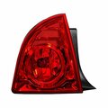 Escapada Left Driver Side Outer Replacement Tail Light for 2008-2012 Chevy Malibu ES3629642